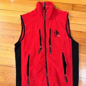 RLX Ralph Lauren Red and Black Outdoor Vest
